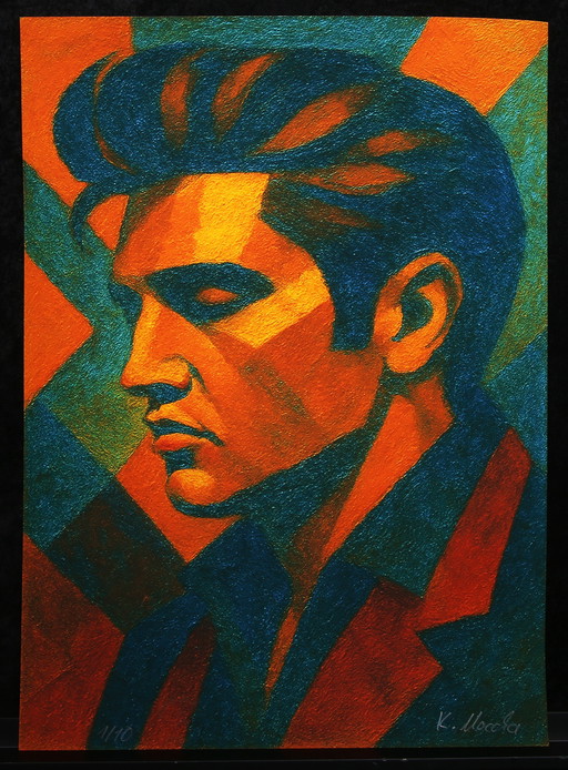 Moccha, Karmen - Elvis Presley - Giclée/Hahnemühle - Signé à la main