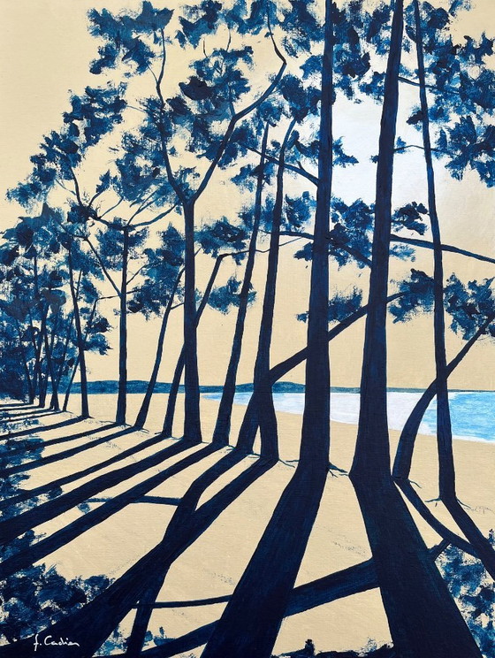 Image 1 of Acryl auf bespanntem Karton.   Format 40x30cm.