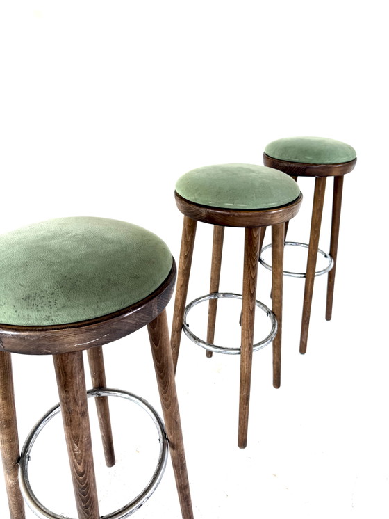 Image 1 of 4 sgabelli da bar vintage, Spahn Stadtlohn '60