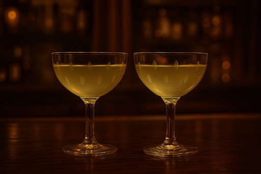 Coppia di bicchieri da coupé vintage