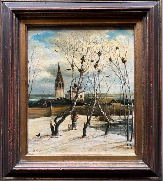 Painting, The towers have arrived – Paintings & Drawings, Wood (photo 6 of 12)