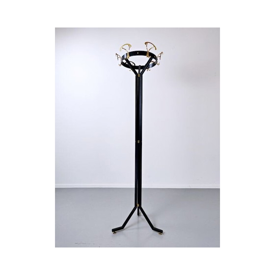 Image 1 of Vintage Black Coat Rack Italian