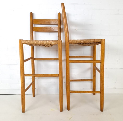 2x Sgabelli da bar Vintage Minimalista Mid Century Modern Anni '70