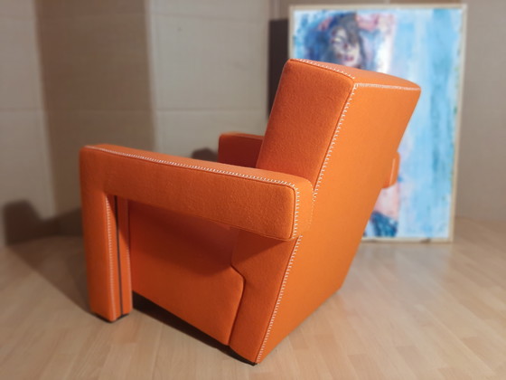 Image 1 of Cassina Utrecht 637 Nuovo mai usato in panno di lana Ruggine arancione (Serie 13L) Punto cavallo