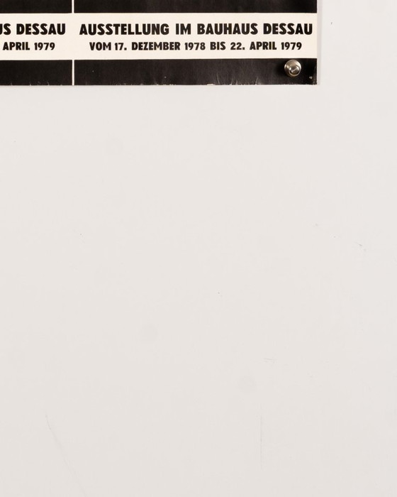 Image 1 of Bauhaus Werkstatt Arbeiten – 1979 – Original Vintage Exhibition Poster – Bauhaus Modernism – 47.5x69.5 cm