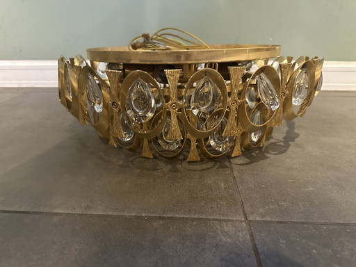 Plafonnier Palwa vintage en laiton, années 1960