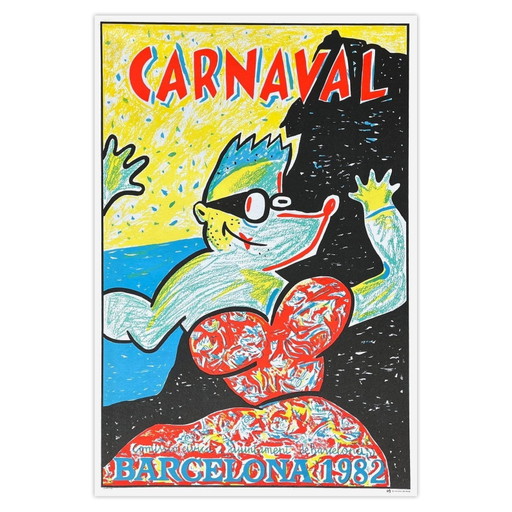 Javier MARISCAL Carnevale - Manifesto di Barcellona 1985