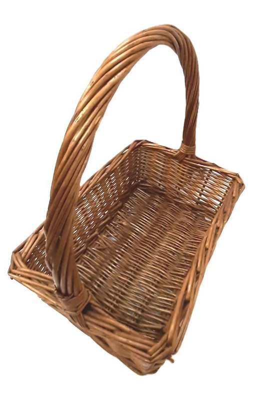Image 1 of Vintage Large Wicker Basket 35 x 45 x 20 cm