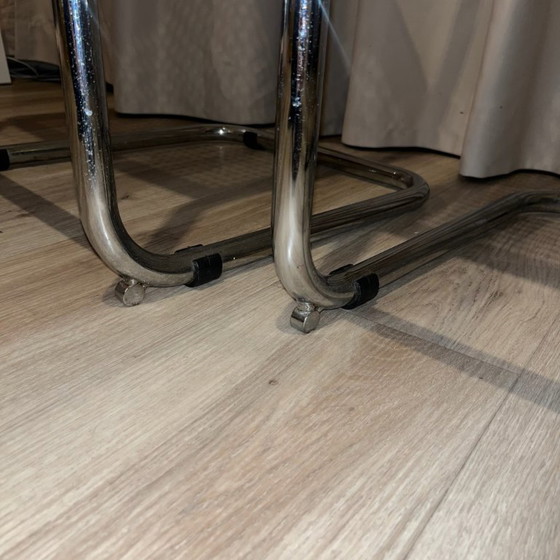 Image 1 of Coppia di sgabelli da bar in stile S32, ispirati a Marcel Breuer, anni '70