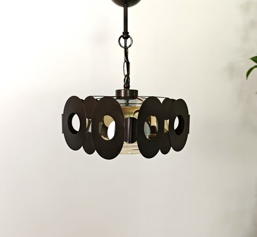 Lampada a sospensione vintage di Sijaj Hrastnik / Lampada a sospensione moderna di metà secolo / Lampadario geometrico retrò in 