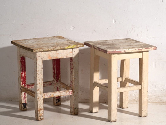 Antique bedside tables in pine wood – Central Europe, circa 1940 #11 – Nightstands, Rustic (photo 2 of 40)