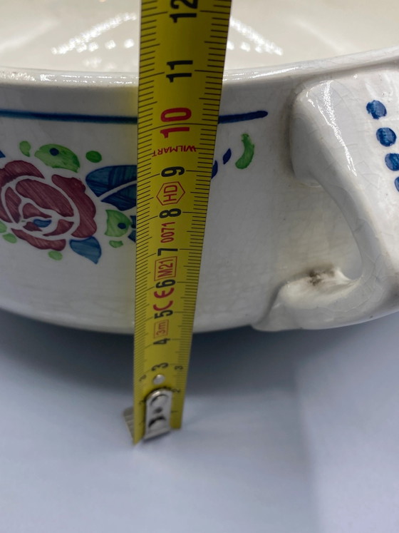 Antieke Digoin Sarreguemines Groenteschaal – Model Bagatelle – Bloemen decoratie – Circa (photo 7 of 7)