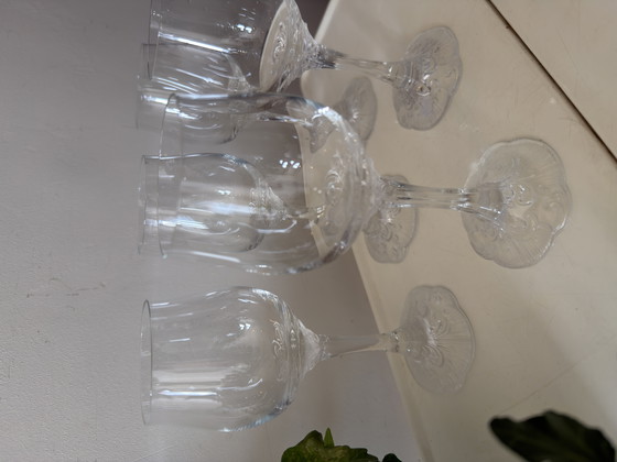 Image 1 of Set mit 5 Kristallweingläsern