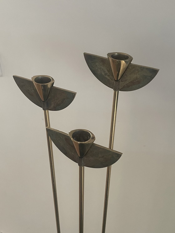 Image 1 of Rare Italian Vintage Design Floor Candlestick – Antonella Caprio Saviato (1970s)