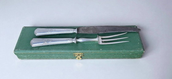 Leg of Lamb Cutlery Service, Silver, Minerva Hallmark – Cutlery Sets, Art Nouveau (photo 2 of 9)