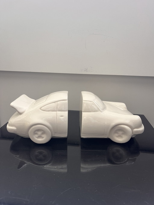 Porsche design vintage boekensteunen porselein