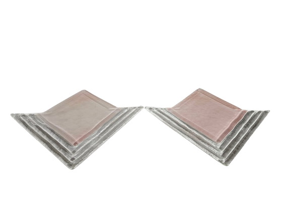 Image 1 of Leucos - Murano - Wandlampen (2) Set - Murano Glas - Metaal - 1960's