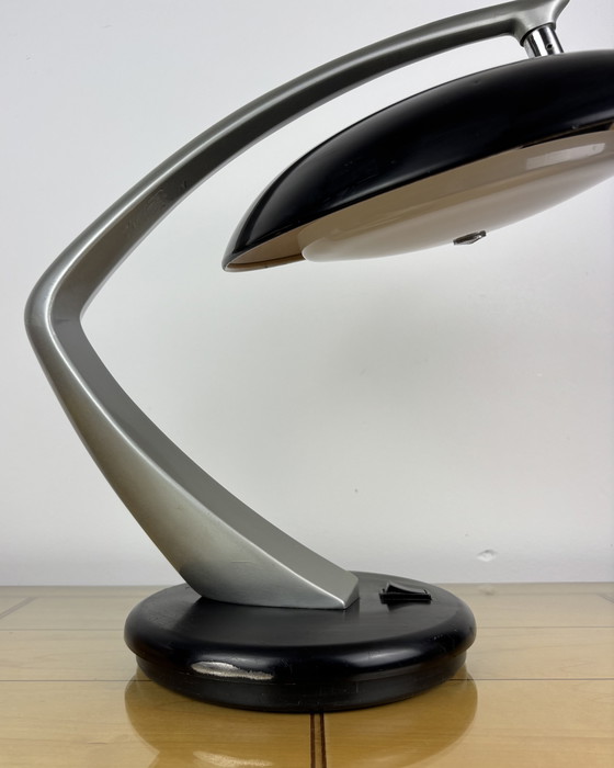 Image 1 of Brutalist Fase Boomerang 64 Table Lamp by Luis Pérez de la Oliva 1960s-1970s Desktop Lamp, Mid-Century, Space Age, Industrial De