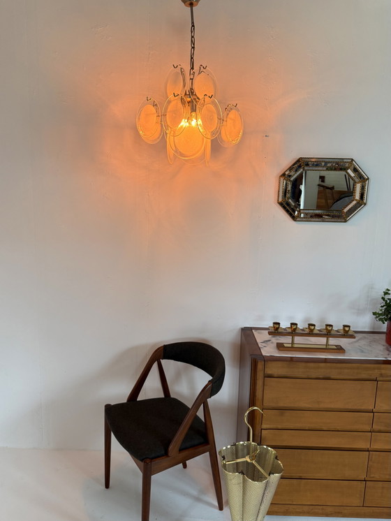 Image 1 of Vintage Murano glass pendant lamp, Gino Vistosi, Italy ‘70