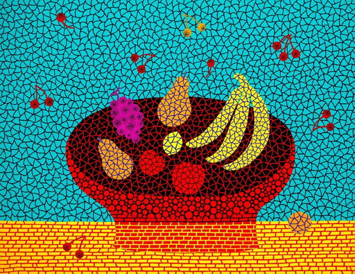 Composición frutal - Yayoi Kusama 2011 - Póster de bellas artes 70 × 100 cm – posters, Paper