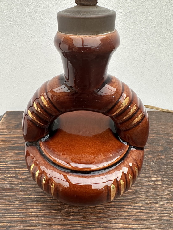 Image 1 of Small ceramic lamp base from the late 40s-early 50s, attributed to Vallauris