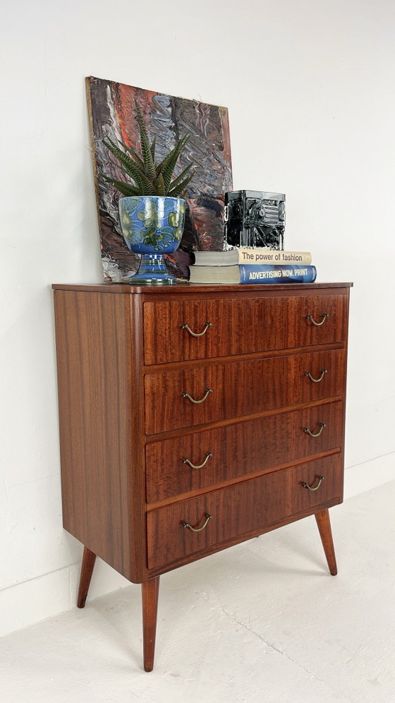 Swedish vintage Chest of drawers – Metal, Mid Century Modern (photo 4 of 12)