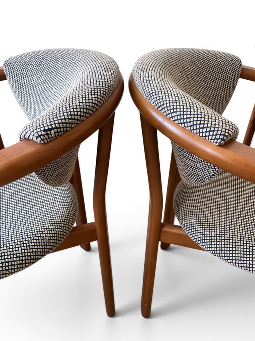 4x Esszimmer Stuhl Chair - Danish Design - Mid Century - Massiv Holz