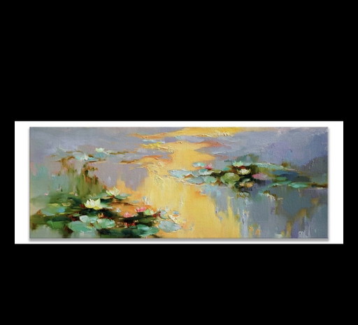 Golden Pond at Dusk