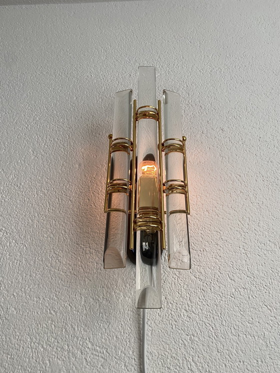 Image 1 of Appliques murales vintage Venini style Hollywood Regency