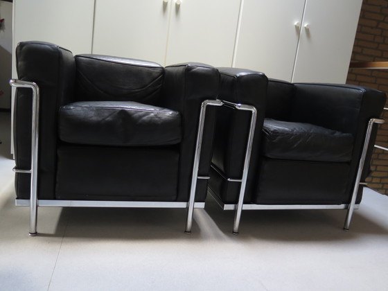 Image 1 of 2x Cassina LC2 Le Corbusier