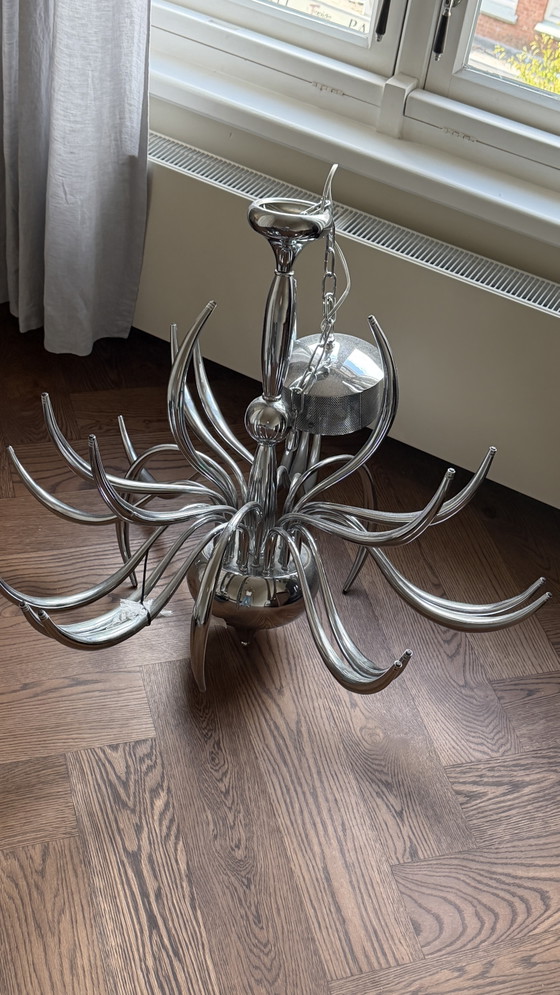 Llamas 15-Light Chandelier in Polished Chrome – Metal (photo 3 of 5)