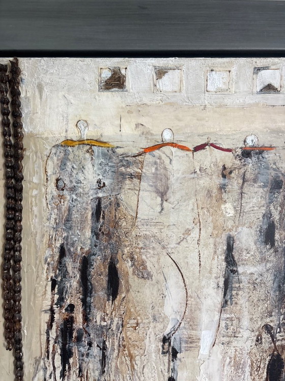 Image 1 of Obra de arte abstracta de técnica mixta de Antonio Poioumen