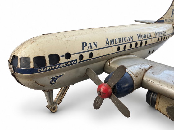 Boeing 377 Stratocruiser ("Clipper America") Tinplate Airliner, Gama, Decorative Objects, Metal, Multi Color (photo 4 of 9)