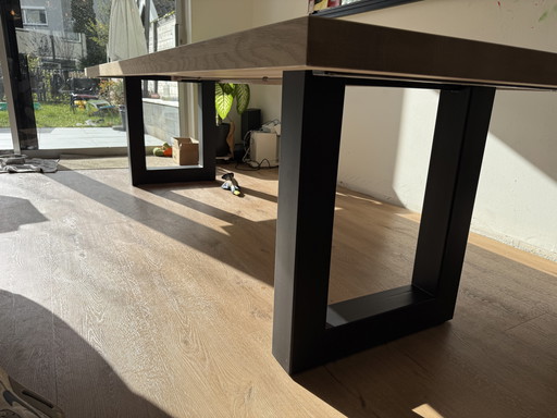 Aufgearbeiteter Eichentisch 2,80 x 1,00