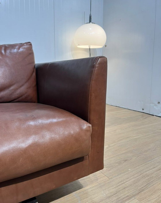 As good as new Montis Axel 2.5-seater Brown Leather + WARRANTY – 3-5 seaters (photo 9 of 10)