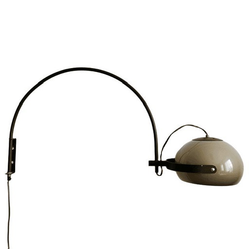 Lampada da parete a forma di fungo Dijkstra, design di metà secolo, anni '70 – Dijkstra Lampen, wandlampen, Metal, Plastic