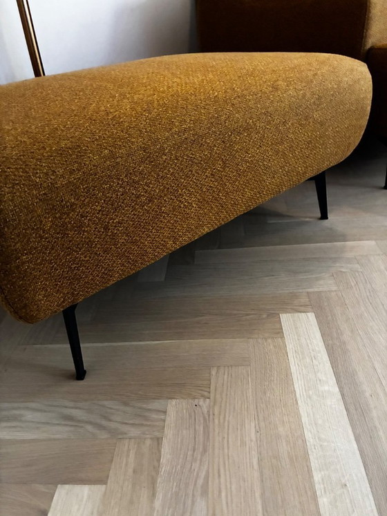 Image 1 of Canapé d'angle Montel avec pouf assorti