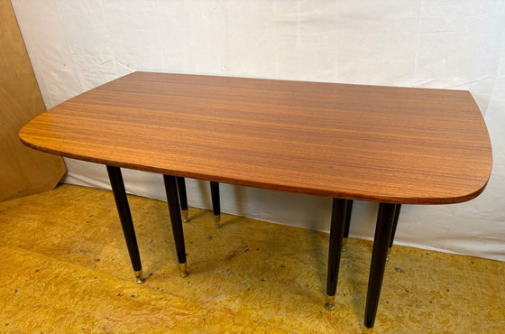 Image 1 of Mid Century Retro Vintage Teak & Tola Extending fold out Dining Table by G-Plan – Librenza Range Circa 1950