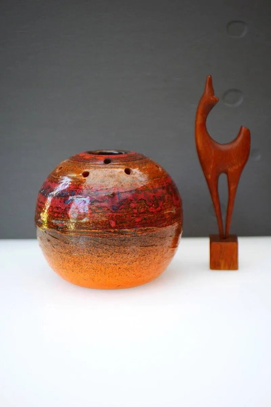 Image 1 of Mid-century art pottery vase in ceramic from Tilgmans