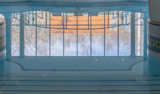 Image 1 of Empty Swimming Pool — color framed photograph 70x100cm