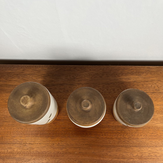 Image 1 of Set di 3 pentole con coperchio &quot;La Colombe&quot;, 1950/60