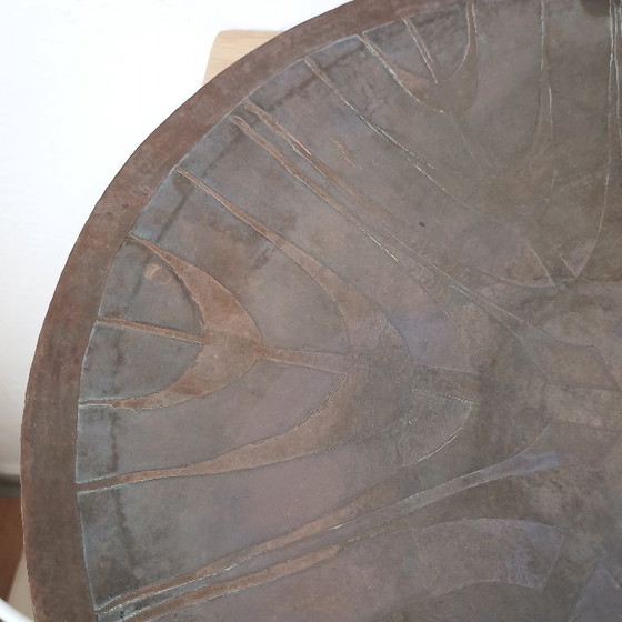 Image 1 of Grande placca da parete in rame lavorata a mano