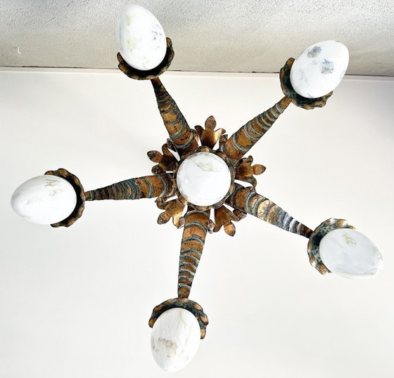 Image 1 of Vintage brutalist chandelier
