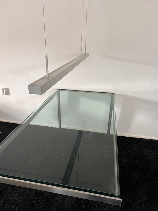 Table à manger moderne en verre