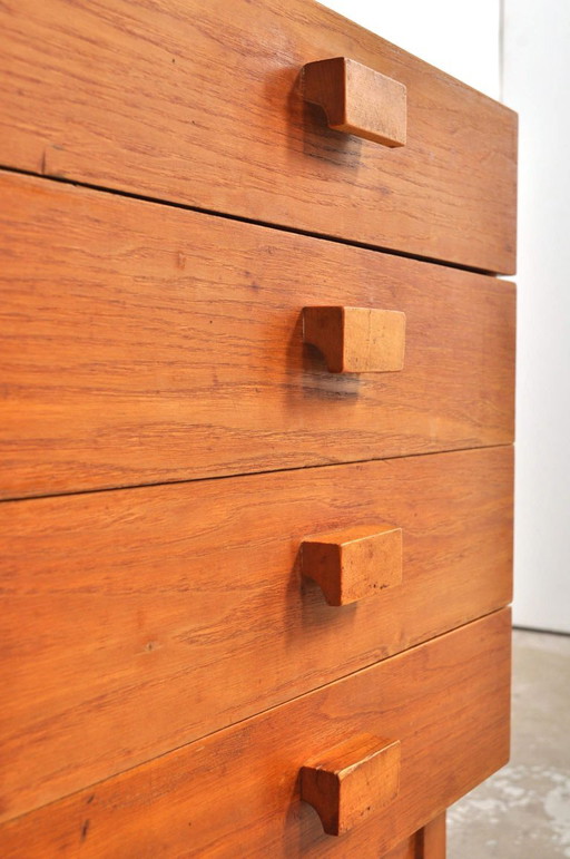 Vintage Oak Design Chest of Drawers, 1960s – ladekasten, Wood (photo 2 of 8)