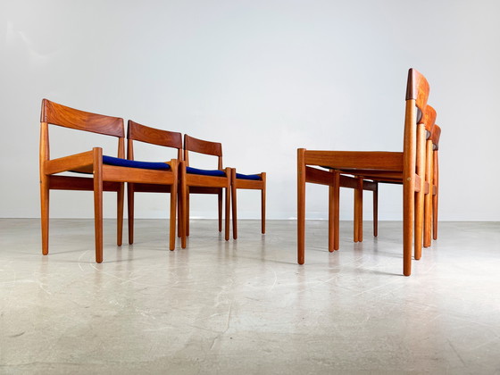 Image 1 of 6x Sedia originale Grete Jalk Midcentury Poul Jeppesens Palissandro