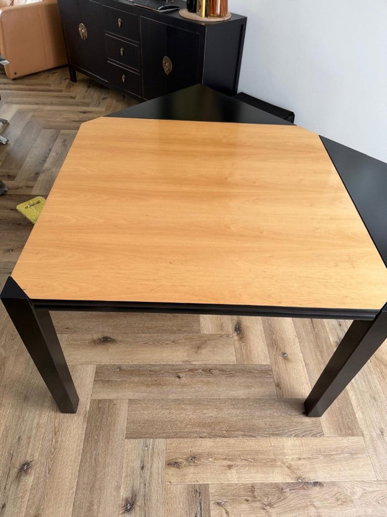 Image 1 of Design uitschuiftafel TS 7002 “Wing” – Peter Schreuder (Dutch design eettafel, model TS 7002 “Wing” Hennie de Jong