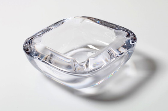 Image 1 of Vintage Heavy Crystal Ashtray / Vannes Le Chatel Crystal / France / 1980s