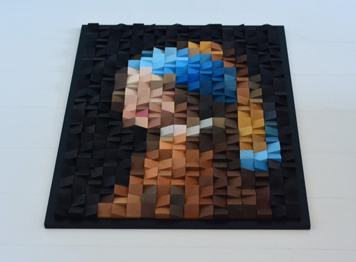 Wooden Art "Girl with a Pearl Earring"