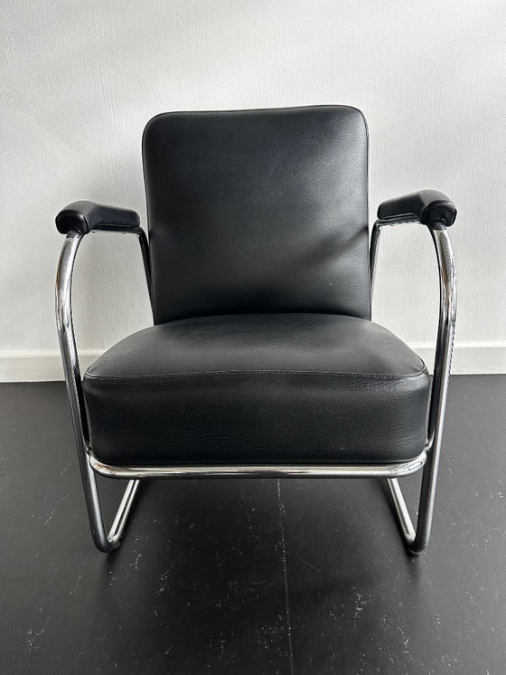 Image 1 of Vintage chrome lounge armchair 